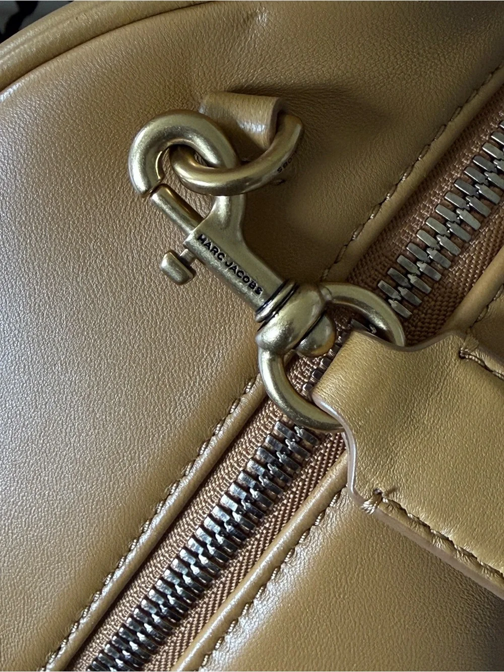 Marc Jacob The Wave Large | Lamb Leather Satchel | Sand Dune NWT